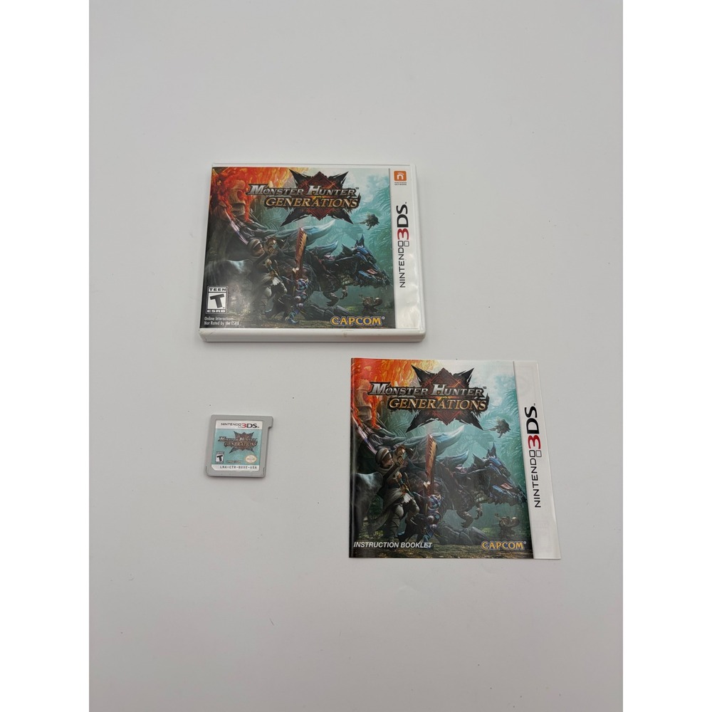 Monster Hunter Generations Nintendo 3DS Capcom Action RPG CIB CTR-P-BXXE